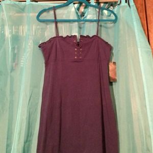 Blue lace up Ralph Lauren summer dress