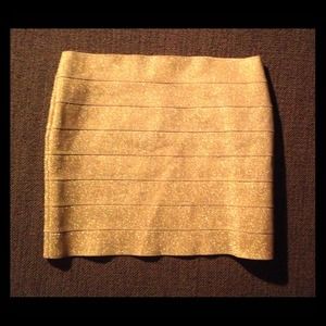 Gold sparkle skirt