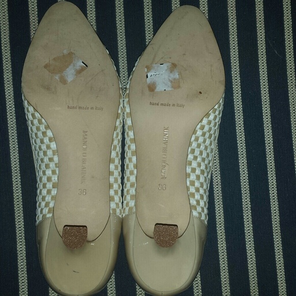 Beige Ivory Patent Pumps Heels 36/5.5 Gorgeous!!! - Picture 4 of 4