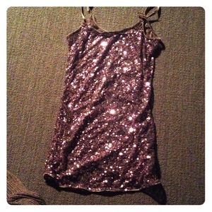 Purple tank top with sparkles