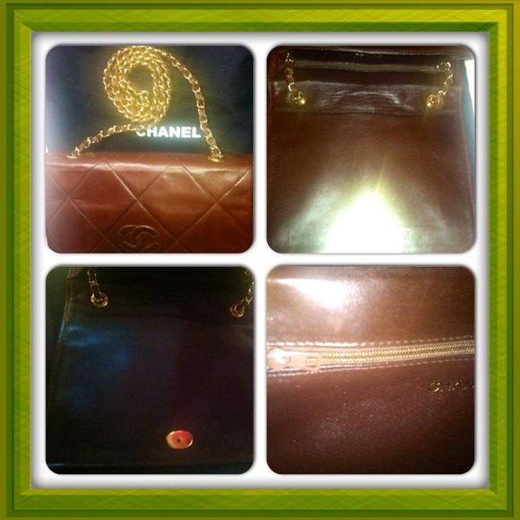 Stunning Vintage Chanel Brown Caviar Flap CC Bag - Picture 4 of 4