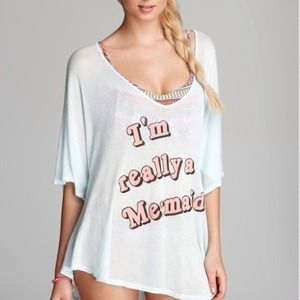 Wildfox I'm really a mermaid tunic