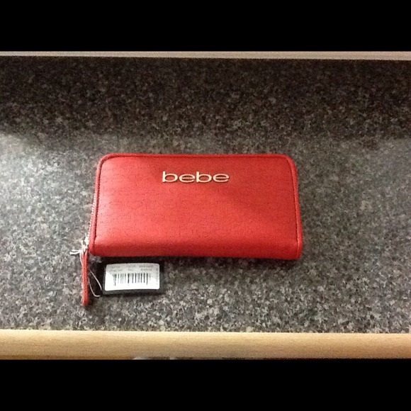 BEBE Red wallet AUTHENTIC