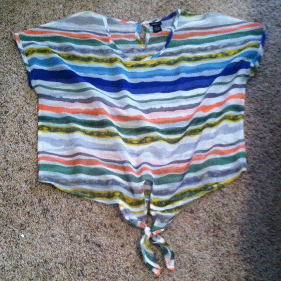 Stripe See Through Shirt