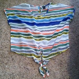 Stripe See Through Shirt