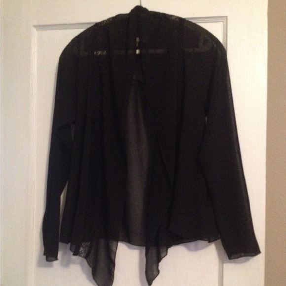 Sheer black sweater