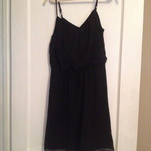 Sheer black dress with lining