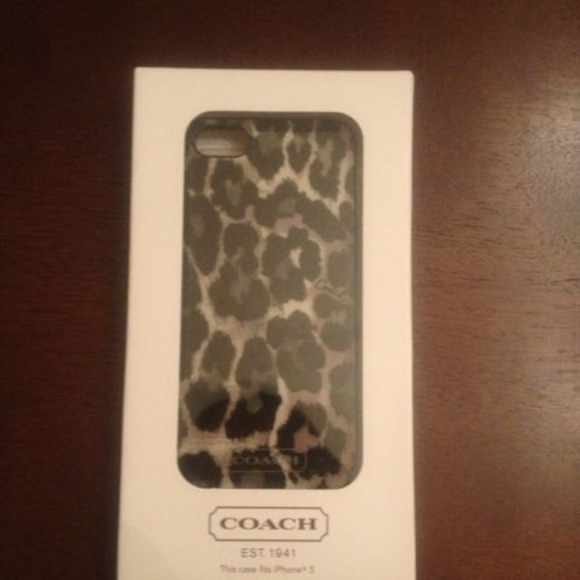 ******SOLD  SOLD ****** Coach iPhone 5 Ocelot Case