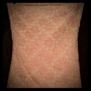 Coral tube top
