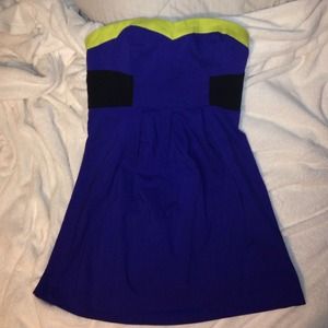 Blue sparkle and fade dress