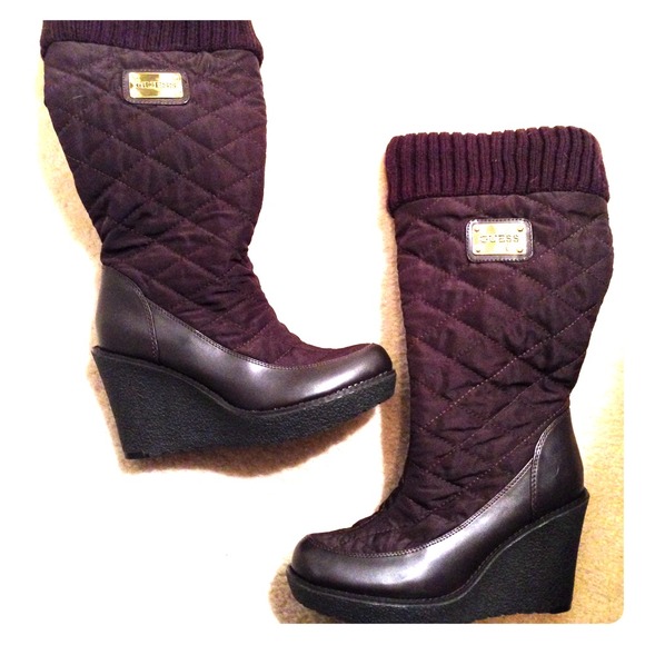 Brown GUESS wedge Boots