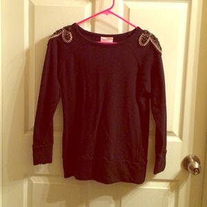 Black embellished sweatshirt