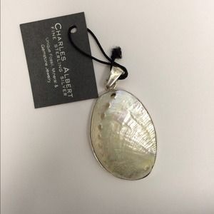 Charles Albert Sterling Silver Abalone Pendant