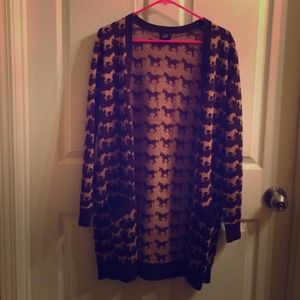 H&M horse print cardigan