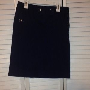 Navy blue J. Crew skirt.
