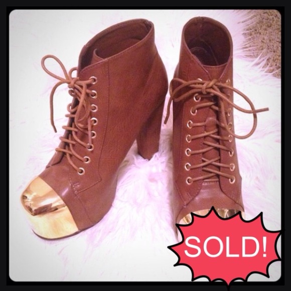 Mirror Front Lace Booties