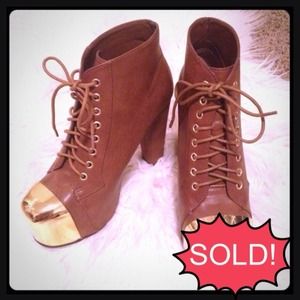 Mirror Front Lace Booties