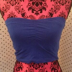 Blue crop top