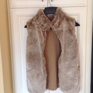 Faux fur vest