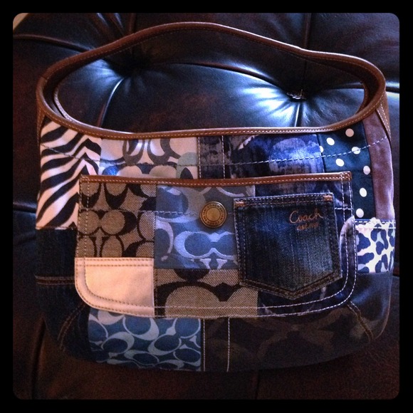 Coach denim pocketbook
