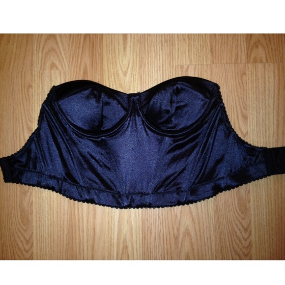 Black Nylon/Spandex Bustier