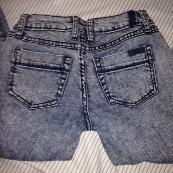 ππ΅ VTG Zanadi Acid Wash Stretch Skinny Jean 25 - Picture 3 of 3