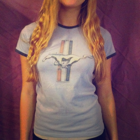 Blue tee