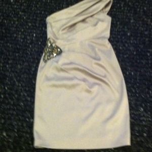 REDUCED. DESIGNER ONE SHOULDER EVENING DRESS