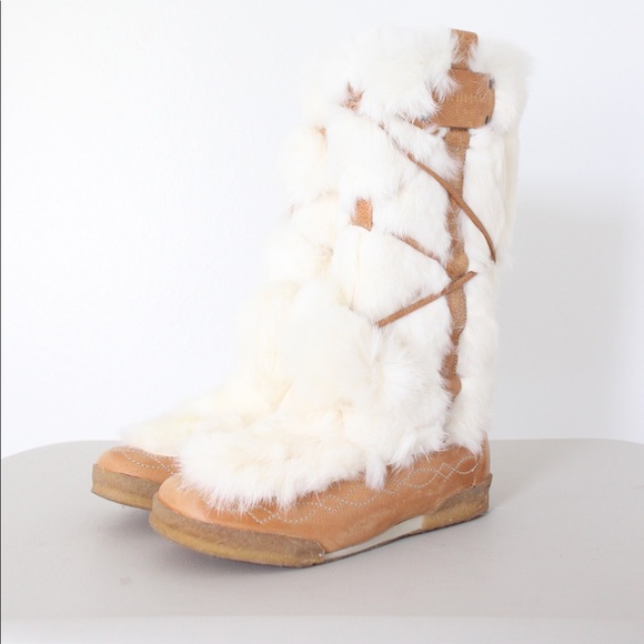 Burberry Shoes - Burberry white fur boots. #burberryboots #burberry