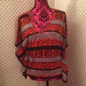 Black and orange top