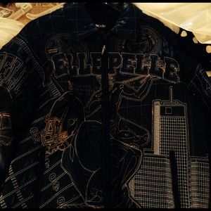 Marc Buchanan Black Leather Jacket