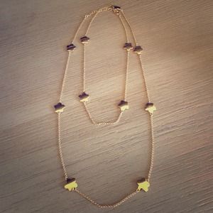 Long Gold Plate Necklace