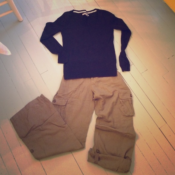 NWT sz 4 ON linen blend pants