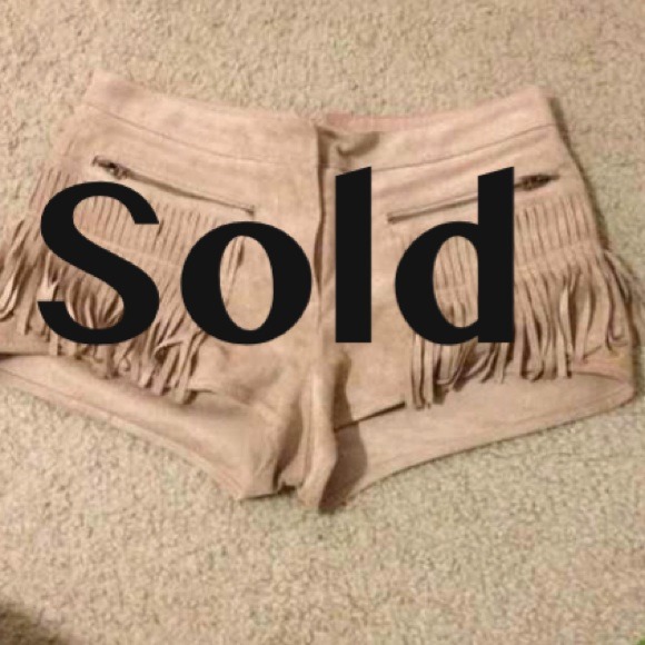 Suede bcbg shorts