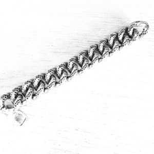 Reversible Chunky Silver Bracelet