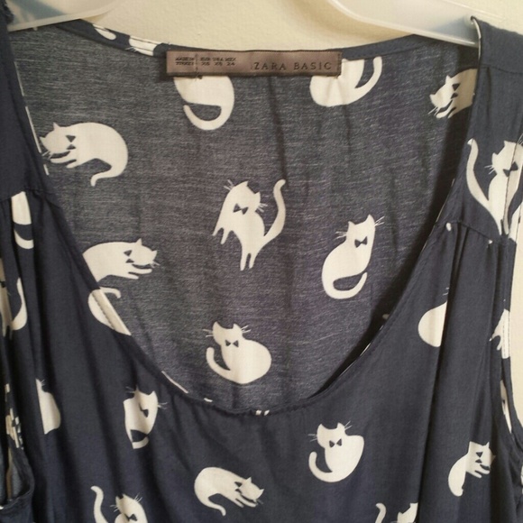 Zara Dresses - Zara cat, print dress XS Zara Dresses - Zara cat, print dress XS