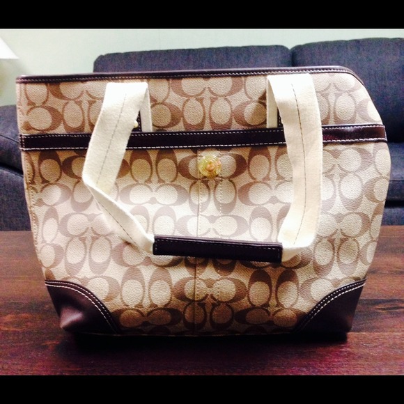 Coach Purse, Brown Tote! - Picture 2 of 3