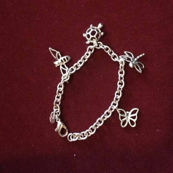 🌟SOLD🌟 Silver Bracelet with charms