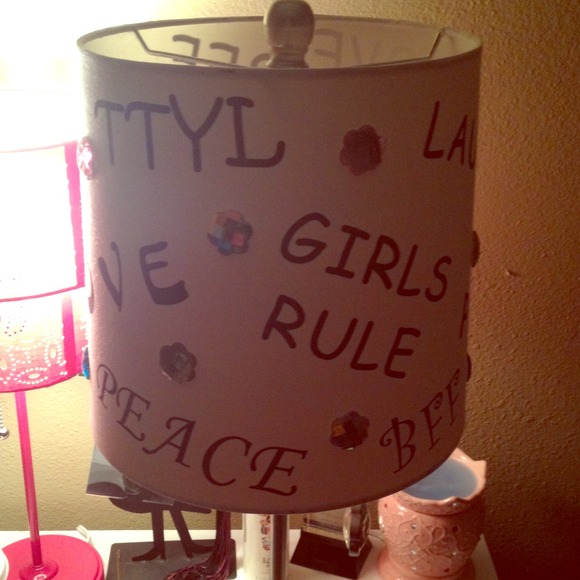 Bedroom lamp for a girl