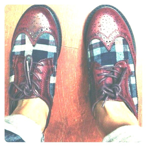 Wingtip patterned brand new oxfords size 7.5!