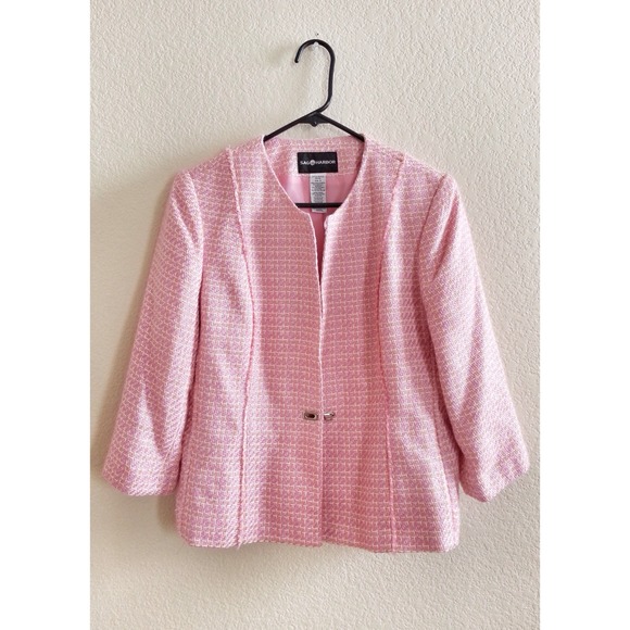 Vintage Pink Tweed Blazer