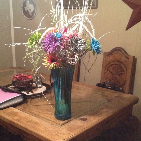 Flower vase for a girls room.