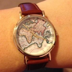 Urban outfitters world map watch