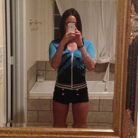 Blue zip up hoodie