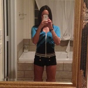 Blue zip up hoodie