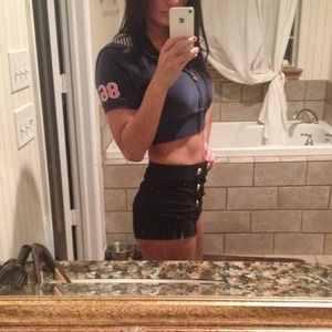 Short love pink hoodie