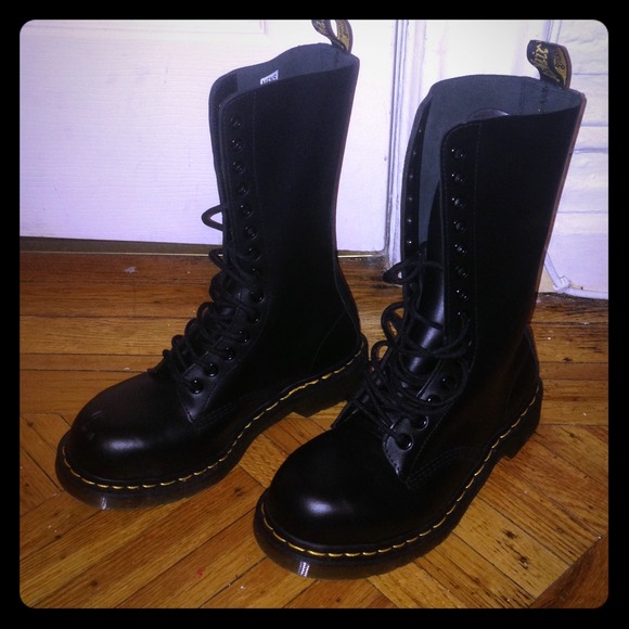 Brand New Black Hot Tall Doc Martens! Very rare!