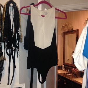 Bundled and sold - black bebe jump suit top