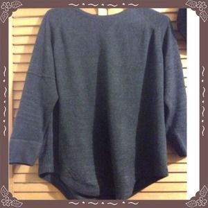 Super soft long  dark heather gray Tunic/sweater