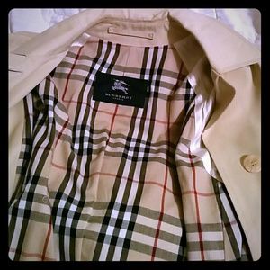 Burberry trench coat.